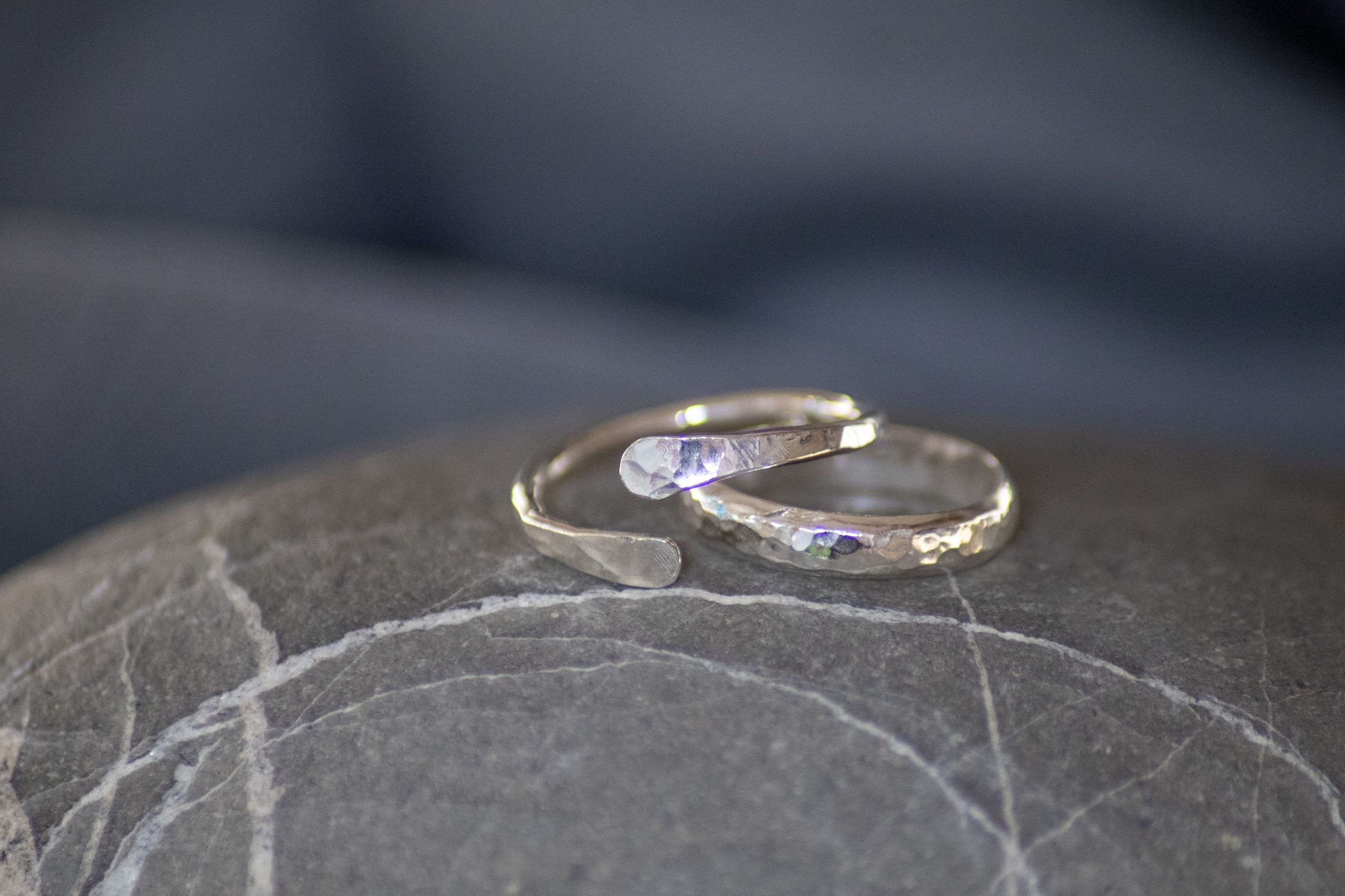 Hammered Adjustable Ring