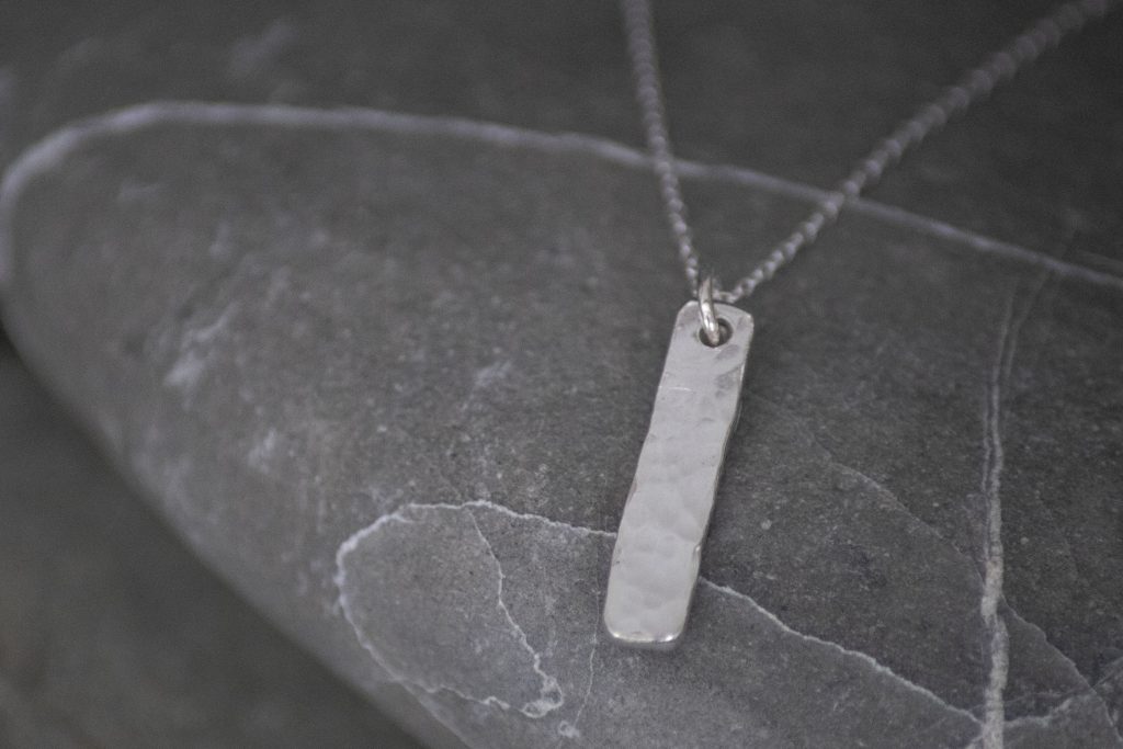 Hammered Bar Pendant