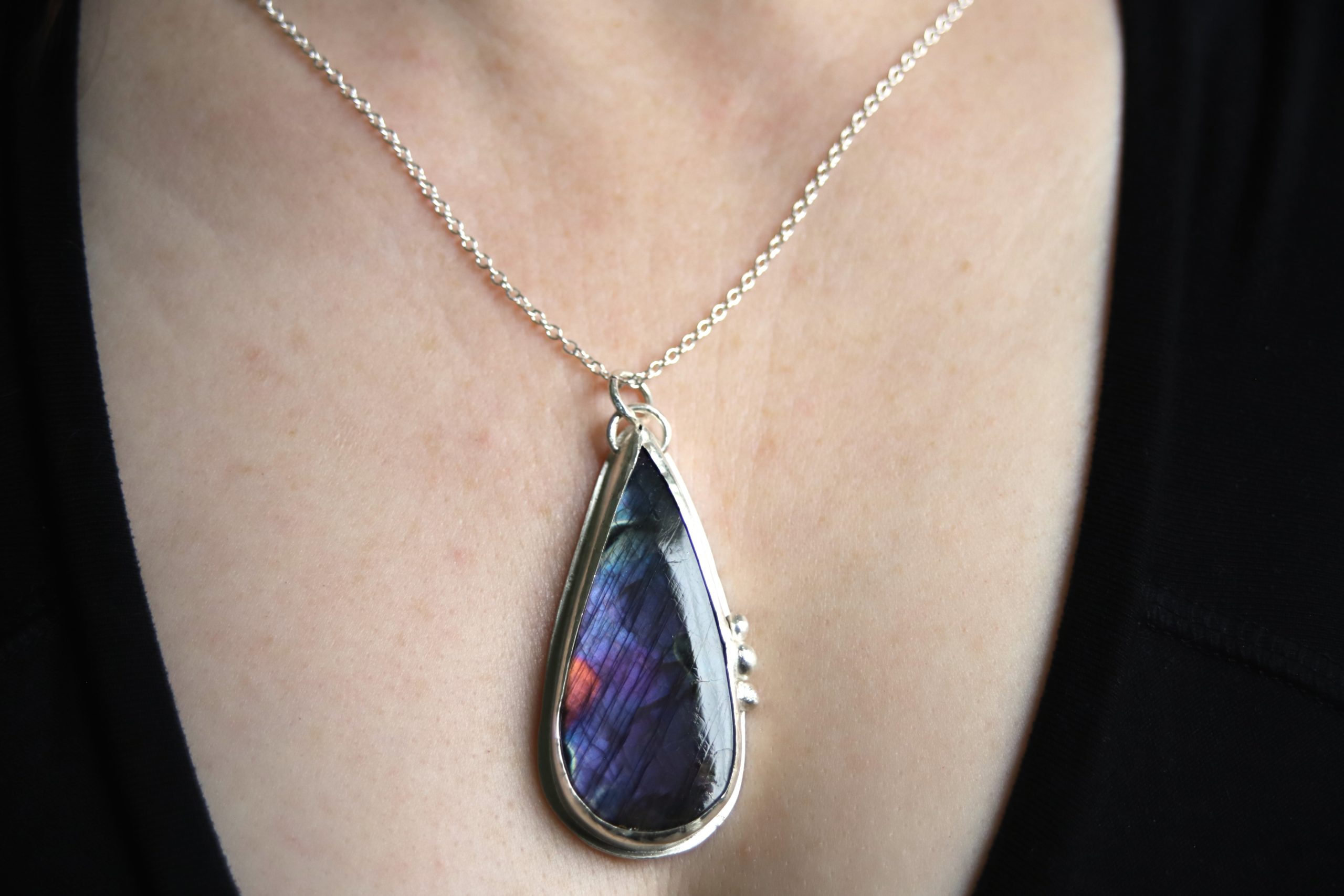 Labradorite Teardrop pendant - Image 4